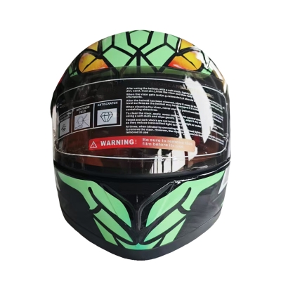 Детский мотошлем защитный с визором Kindheit, размер XS-2